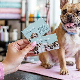 Hondenverzorging boutique huisdieroppas cute puppy visitekaartje