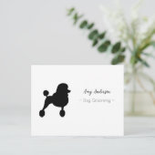 Hondenverzorging gepersonaliseerd feestdagenkaart (Staand voorkant)