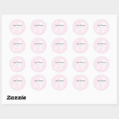 Hondenverzorging gepersonaliseerd ronde sticker (Vel)