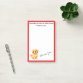 Hondenverzorging Gepersonaliseerde Luxe Moderne Co Post-it® Notes (Kantoor)
