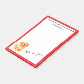 Hondenverzorging Gepersonaliseerde Luxe Moderne Co Post-it® Notes (Schuin)