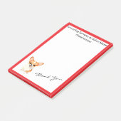 Hondenverzorging Gepersonaliseerde Luxe Trendy Col Post-it® Notes (Schuin)