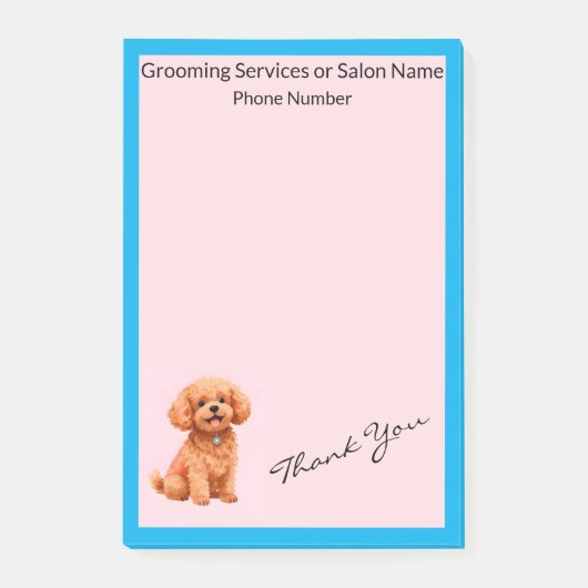 Hondenverzorging Gepersonaliseerde Moderne Collect Post-it® Notes (Voorkant)