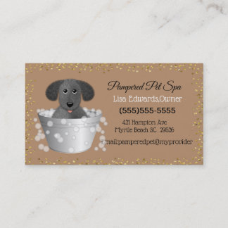 Hondenverzorging hond Spa Afsprakenkaartje