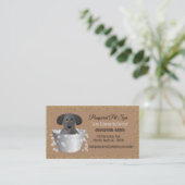 Hondenverzorging hond Spa Afsprakenkaartje (Staand voorkant)