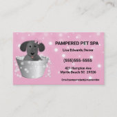 Hondenverzorging hond Spa Afsprakenkaartje (Voorkant)