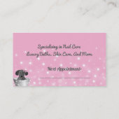 Hondenverzorging hond Spa Afsprakenkaartje (Achterkant)