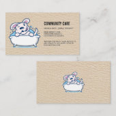 Hondenverzorging | hondenwas visitekaartje (Voorkant / Achterkant)