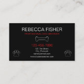 Hondenverzorging Loyaliteitskorting Pet Reward Visitekaartje (Achterkant)