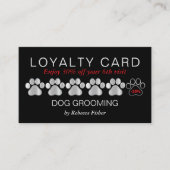 Hondenverzorging Loyaliteitskorting Pet Reward Visitekaartje (Voorkant)