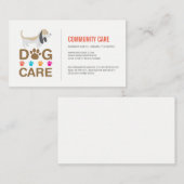 Hondenverzorging | Opleidingsdiensten voor het zit Visitekaartje (Voorkant / Achterkant)