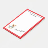 Hondenverzorging Persoonlijke Gouden Elegante Coll Post-it® Notes (Schuin)