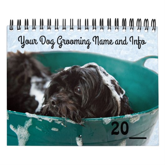Hondenverzorging Pet Store Bedrijfskalender Kalender (Hoes)