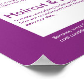 Hondenverzorging Spa Menu - Aanpasbaar Poster (Hoek)