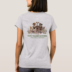 Hondenverzorging uitlaten oppassen Green Dogs Serv T-shirt
