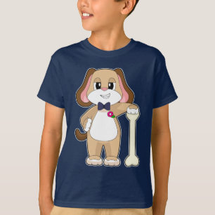 Hondenverzorging vlinderdas bruiloft t-shirt