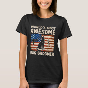 Hondenverzorging voor hondenverzorger Hond Kapper  T-shirt