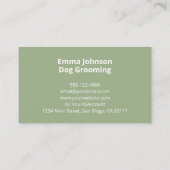 hondenverzorging | wandelen | zitsalie visitekaartje (Achterkant)