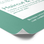 Hondenverzorgingsspa-menu - Personaliseerbaar Poster (Hoek)