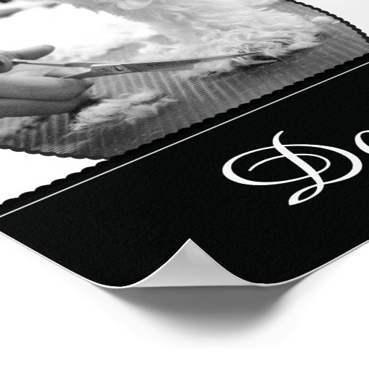 Hondenverzorgingsspa-menu - Personaliseerbare post Poster (Hoek)