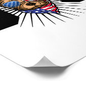 Hondenvlag Draag Poster (Hoek)