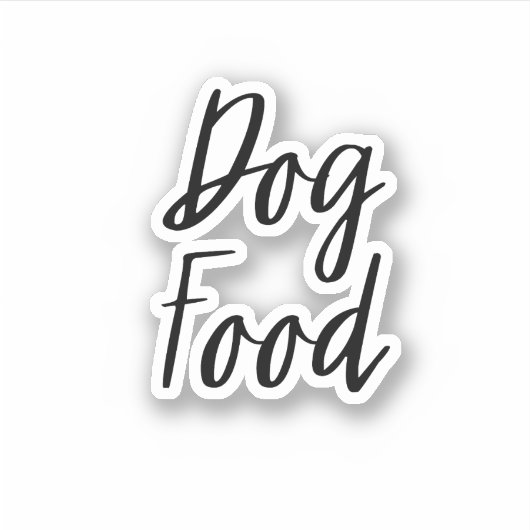 Hondenvoer Opslag Sticker (Voorkant)