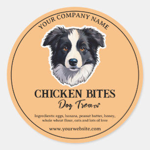 Hondenvoer Sticker business Label