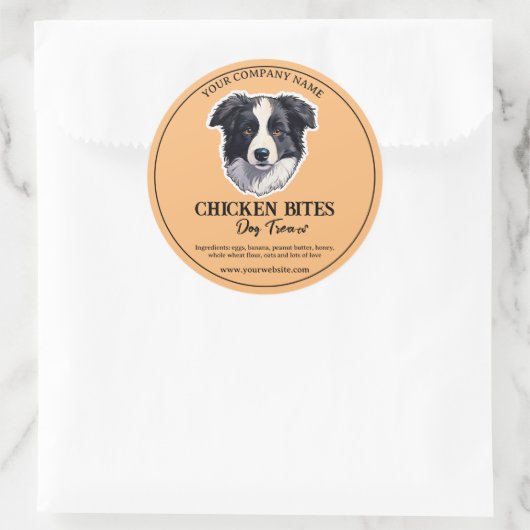 Hondenvoer Sticker business Label (Tas)