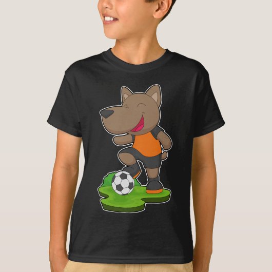 Hondenvoetballer Voetbal T-shirt (Voorkant)
