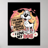 Hondenvoorkeur Waarneming bij de mens Poster (Voorkant)