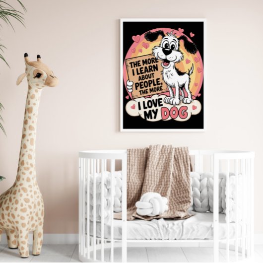 Hondenvoorkeur Waarneming bij de mens Poster