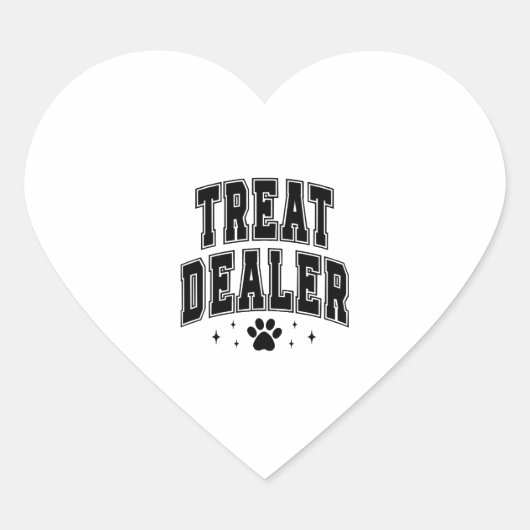 Hondenvriend Behandelingsdealer Hart Sticker (Voorkant)