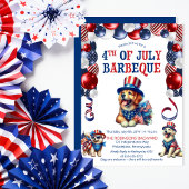 Hondenvriendelijk Geen Vuurwerk 4 juli BBQ Party Kaart