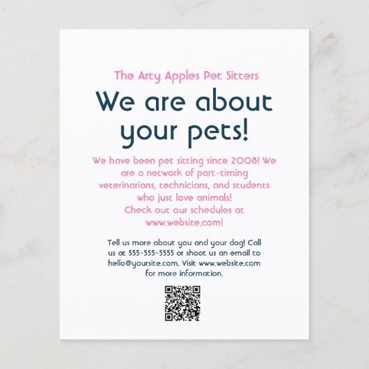 hondenwandelaar gezelschapsgezelschapsgezelschapsg flyer (Achterkant)