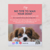 hondenwandelaar gezelschapsgezelschapsgezelschapsg flyer (Voorkant)