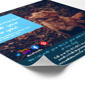 hondenwandelaar gezelschapsgezelschapsgezelschapsg poster (Hoek)