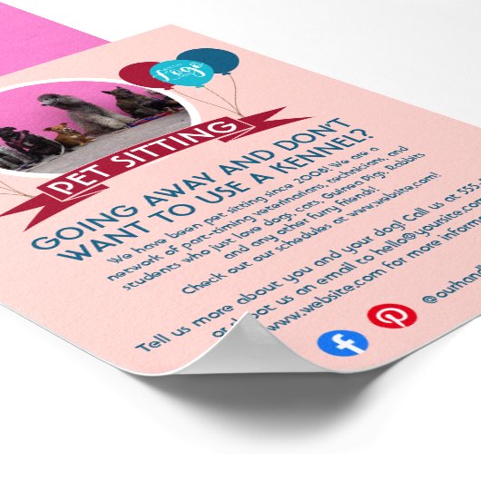 hondenwandelaar gezelschapsgezelschapsgezelschapsg poster (Hoek)