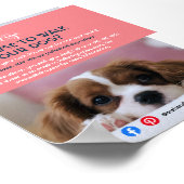 hondenwandelaar gezelschapsgezelschapsgezelschapsg poster (Hoek)