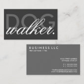 hondenwandelaar visitekaartje (Voorkant / Achterkant)