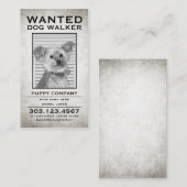 hondenwandelaar wilde poster visitekaartje (Voorkant / Achterkant)