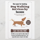Hondenwandeldiensten van Suzanne Dachshund Flyer (Voorkant)