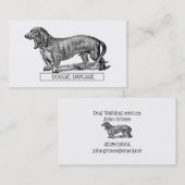 Hondenwandelende Hond Daycare Visitekaartje (Voorkant / Achterkant)