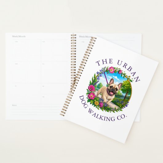 Hondenwandelplan met Franse Bulldog Planner (Display)