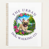 Hondenwandelplan met Franse Bulldog Planner (Voorkant)
