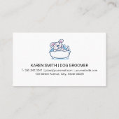 hondenwas | Dierenbescherming | zeepschuim Visitekaartje (Achterkant)