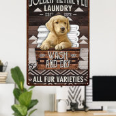 Hondenwas en droog poster (Thuiskantoor)