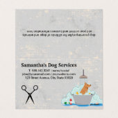 Hondenwas | Schaar Visitekaartje (Buitenkant ongevouwen)