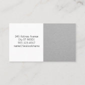 hondenwas | Slanke metalen afspraakkaart Afsprakenkaartje (Achterkant)