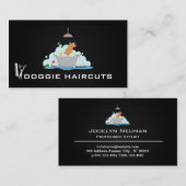 Hondenwas | Trimmer | Zwarte Mesh Achtergrond Visitekaartje (Voorkant / Achterkant)