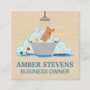 Hondenwas Vierkante Visitekaartje